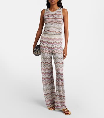 Top de lamé en zigzag con lentejuelas | Missoni