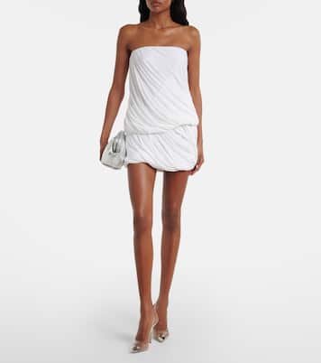 Twist jersey miniskirt | Norma Kamali
