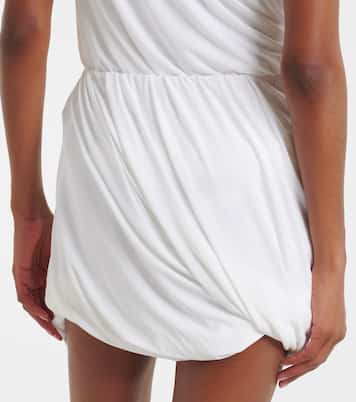 Twist jersey miniskirt | Norma Kamali
