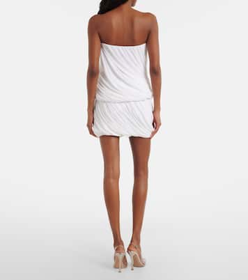 Twist jersey miniskirt | Norma Kamali
