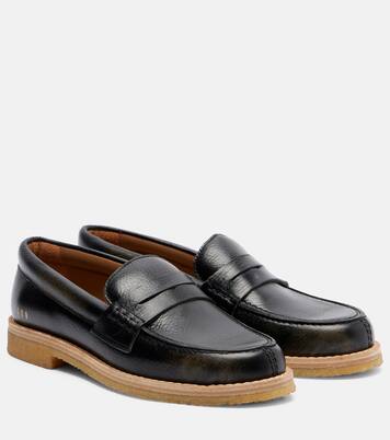 Jerry distressed leather penny loafers | Golden Goose