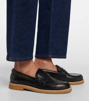 Jerry distressed leather penny loafers | Golden Goose