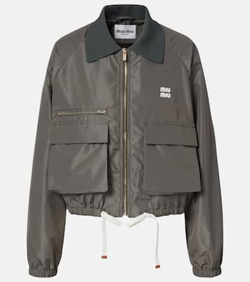 Veste blouson à logo | Miu Miu