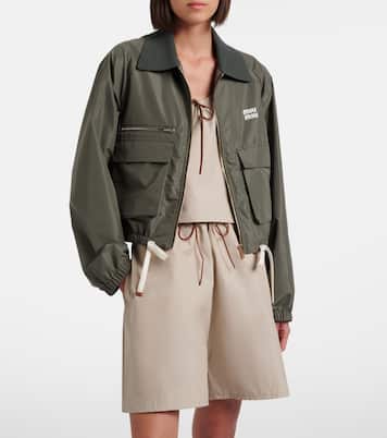 Veste blouson à logo | Miu Miu