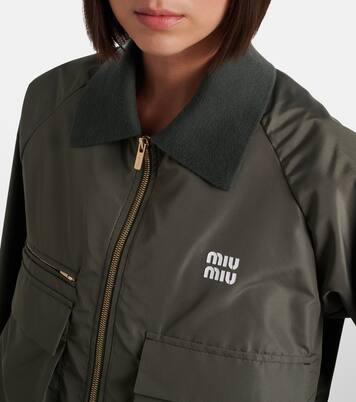 Veste blouson à logo | Miu Miu