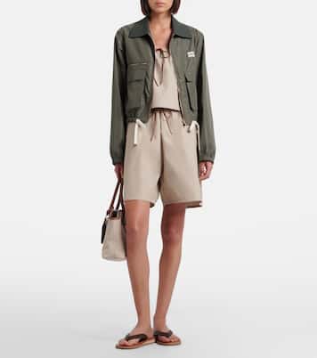 Veste blouson à logo | Miu Miu