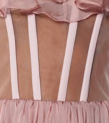 Off-Shoulder-Robe aus Seide | Rasario