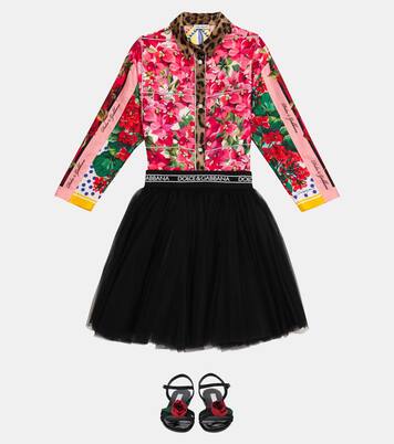 Floral silk shirt | Dolce&Gabbana Kids