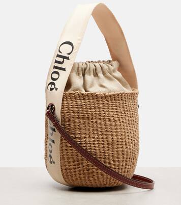 Bolso saco Woody Small de rafia | Chloé