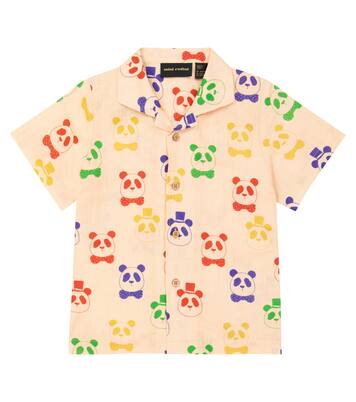 Printed linen and cotton shirt | Mini Rodini