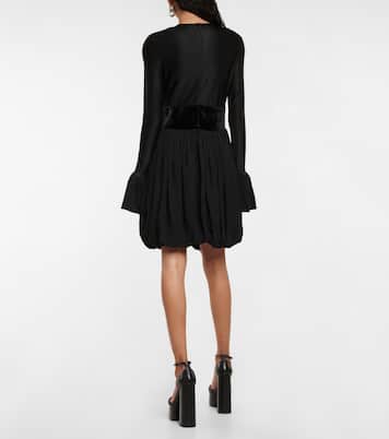 Robe évasée plissée | Rabanne