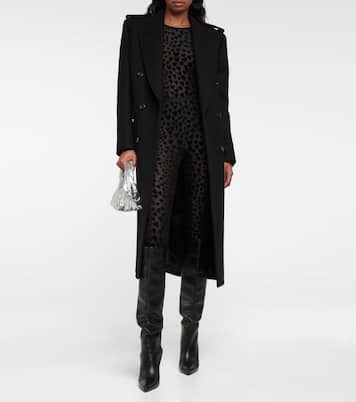 Flocked high-rise leggings | Ami Paris