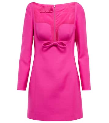 Robe en crêpe de laine et soie | Valentino