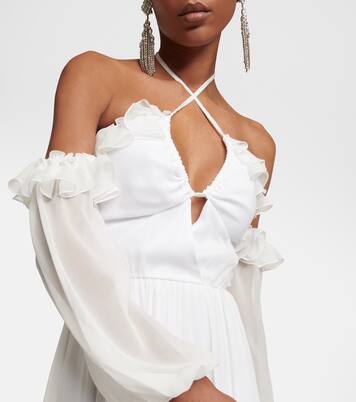 Off-Shoulder-Robe aus Seide | Giambattista Valli