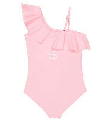 Asymmetric ruffled swimsuit | Givenchy Kids