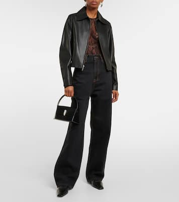 High-Rise Straight Jeans | Wardrobe.NYC