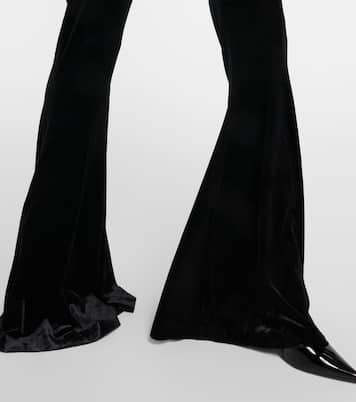 Velvet flared jumpsuit | Norma Kamali