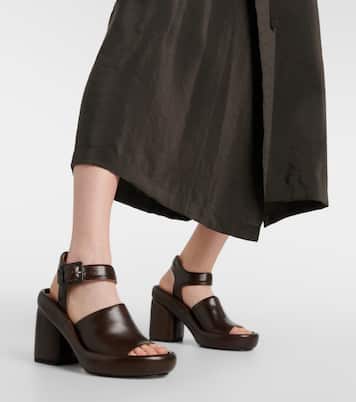 Plateausandalen aus Leder | Lemaire
