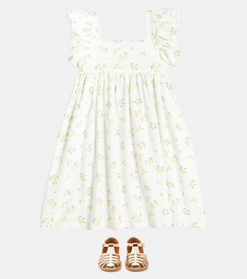 Poppy Royal metallic leather sandals | Pom d'Api