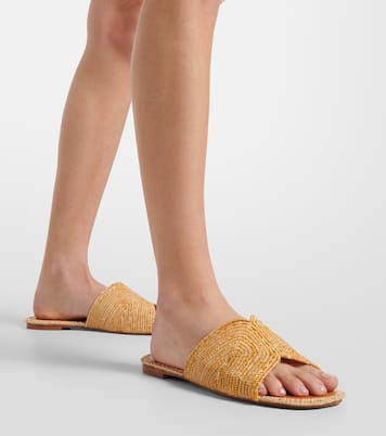 Ineni raffia slides | Clergerie
