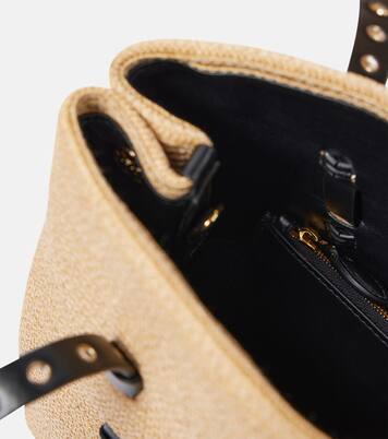 Mina 25 Medium paper straw tote bag | Alaïa