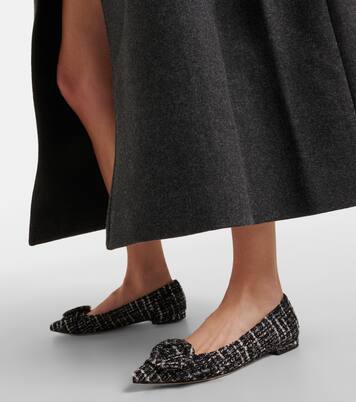 Venezia bouclé ballet flats | Gianvito Rossi
