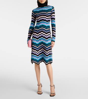 Pulloverkleid aus Häkelstrick | Missoni