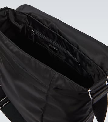 Bolso cruzado de Re-Nylon con piel | Prada