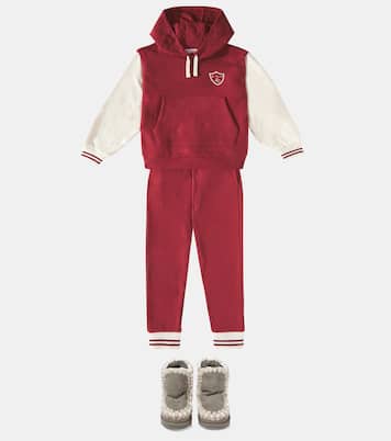 Shearling-lined suede ankle boots | Mou Kids