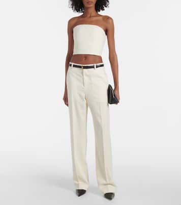 Bustier-Top aus einem Wollgemisch | Wardrobe.NYC