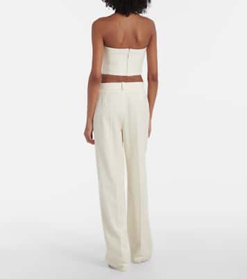 Bustier-Top aus einem Wollgemisch | Wardrobe.NYC