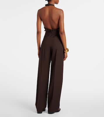 Pantaloni regular in lana | Wardrobe.NYC