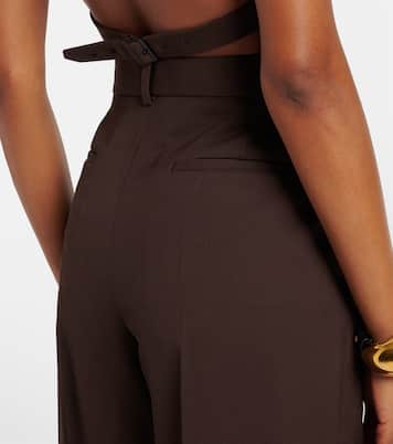 Pantaloni regular in lana | Wardrobe.NYC