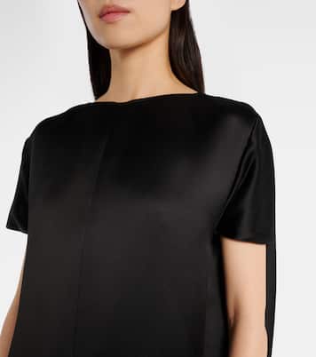 Robe longue Webster en satin | Khaite