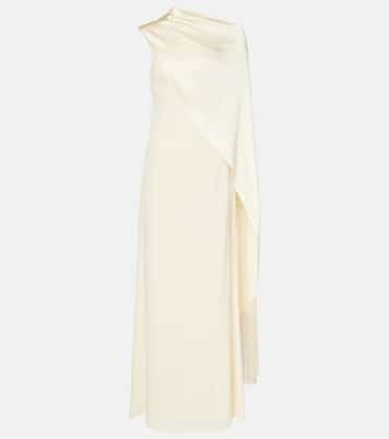 Berenson caped crêpe cady gown | Taller Marmo