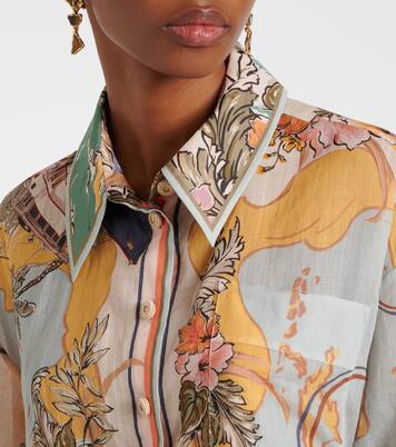 Chemise Tallow en ramie à fleurs | Zimmermann