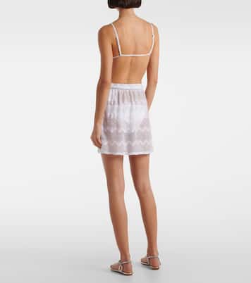 Jupe portefeuille Zigzag en lamé | Missoni