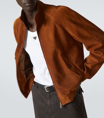 Veste bomber en daim | Prada
