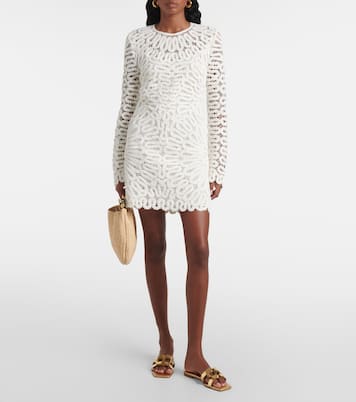 Logo metallic leather slides | Simkhai