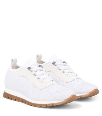 绒面革边饰运动鞋 | Brunello Cucinelli Kids