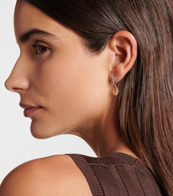 Boucle d'oreille unique Resilience Mini en or jaune et blanc 18 ct et diamants | FoundRae