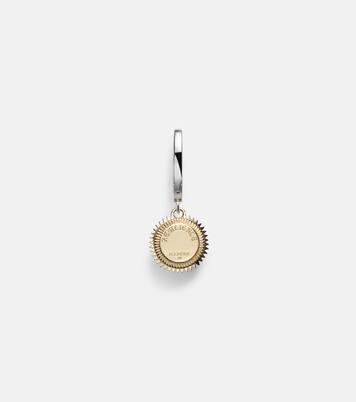 Boucle d'oreille unique Resilience Mini en or jaune et blanc 18 ct et diamants | FoundRae