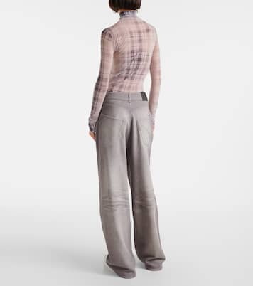 Weite Mid-Rise-Hose aus Baumwoll-Fleece | Acne Studios