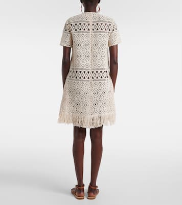 Abito corto Lacey in cotone macramé | La DoubleJ
