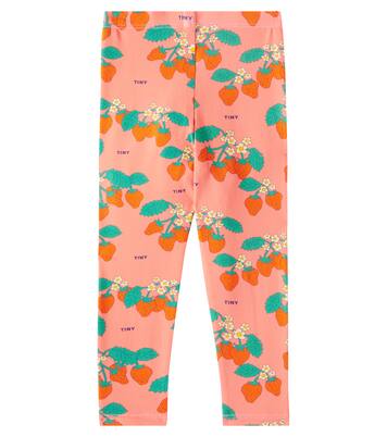 Strawberries printed leggings | Tinycottons