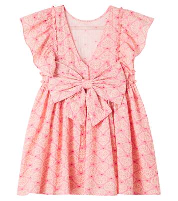 Ava printed bow-detail cotton dress | Konges Sløjd