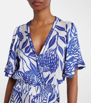 Maxikleid Mabelle aus Satin | Poupette St Barth