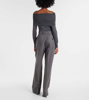 Gerade Hose aus Wollflanell | Stella McCartney