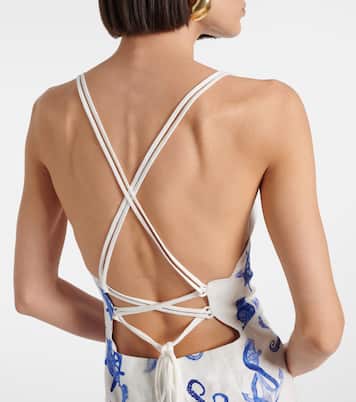 Bedrucktes Minikleid aus Leinen | Farm Rio