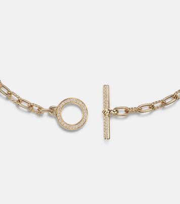DY Madison® 18kt gold chain bracelet with diamonds | David Yurman